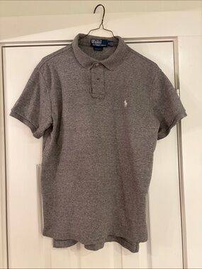 Polo by Ralph Lauren Heather Gray Short Sleeve Polo Shirt